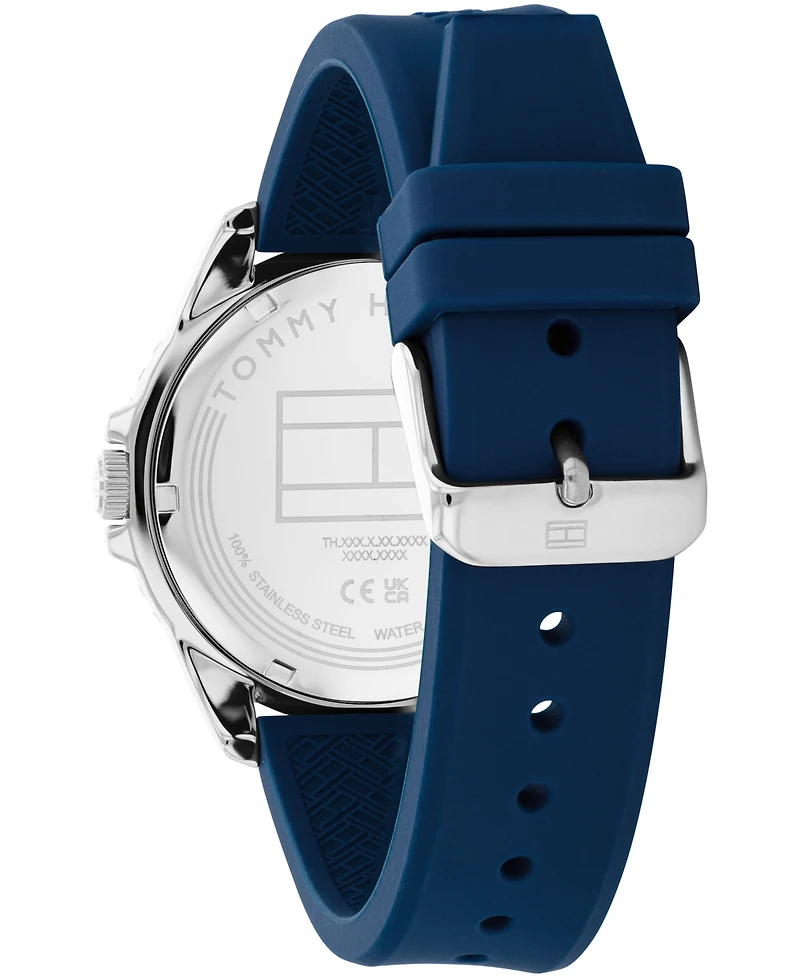 Tommy Hilfiger Men's Quartz Blue Silicone Strap Watch, 42mm