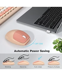 Mofii Wireless Keyboard and Mouse Combo, 2.4G Slim Full-Sized Ergonomic Keyboard Mouse for Pc Desktop Laptops Windows