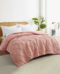 Unikome All Season Pintuck Down Alternative Comforter