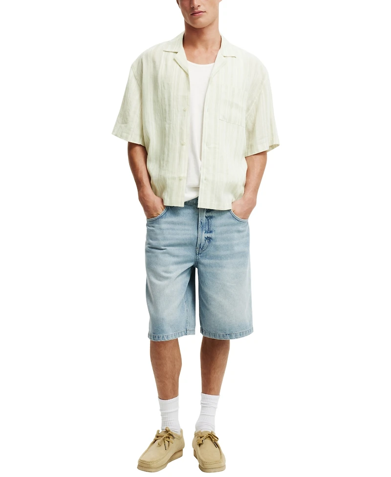 Cotton On Men's Box Fit Short Sleeve Shirt