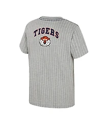Colosseum Big Boys and Girls Heather Gray Auburn Tigers Airball Baseball T-Shirt