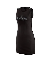 Wear by Erin Andrews x Gracie Hunt Women's Black Las Vegas Raiders Ribbed Tank Dress