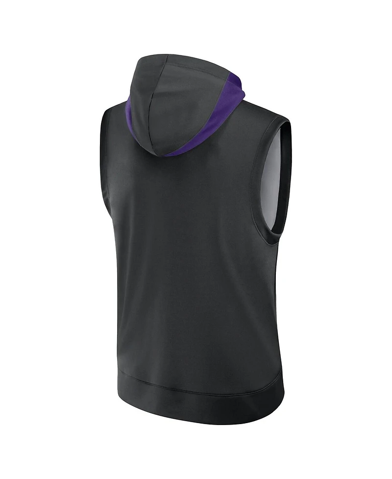 Nike Men's Black Tampa Bay Rays Authentic Collection Performance Sleeveless Pullover Hoodie