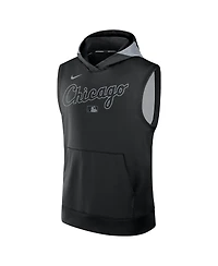 Nike Men's Black Chicago White Sox Authentic Collection Performance Sleeveless Pullover Hoodie