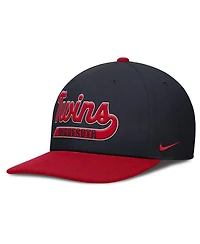 Nike Men's Navy/Red Minnesota Twins Pro Performance Snapback Hat