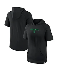 Fanatics Men's Black Austin Fc Match Raglan Short Sleeve Pullover Hoodie