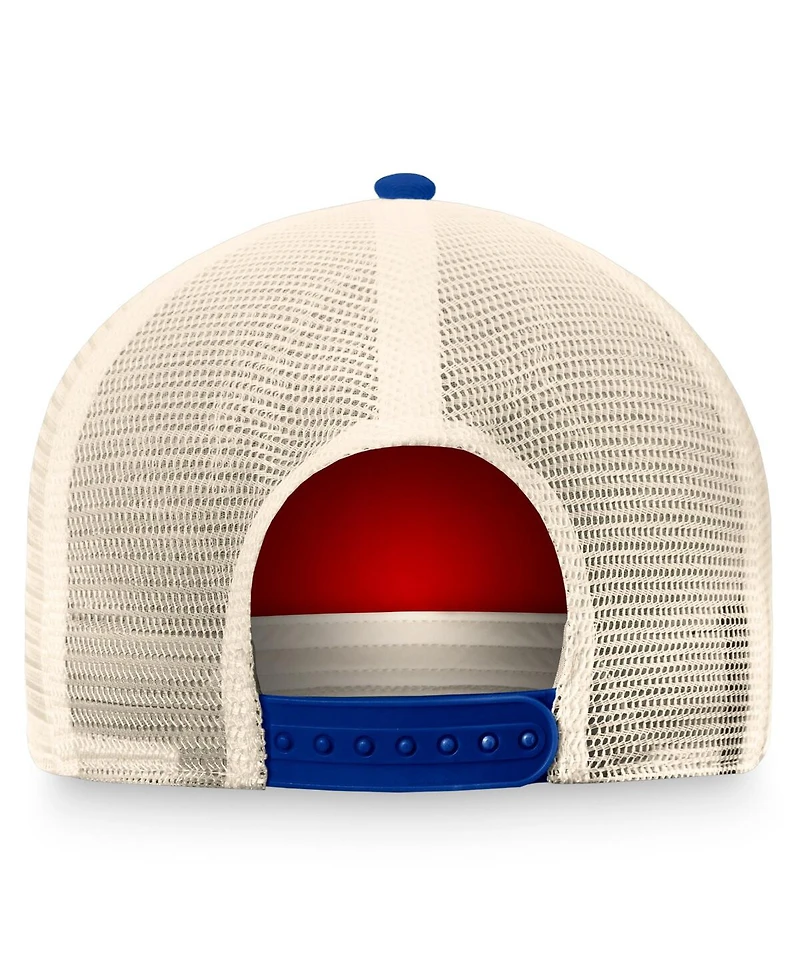 Fanatics Men's Red/Blue Washington Capitals Heritage Vintage Trucker Adjustable Hat
