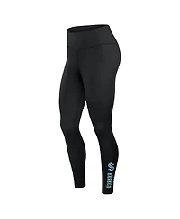 Fanatics Women's Black Seattle Kraken Wordmark Stacked Leggings
