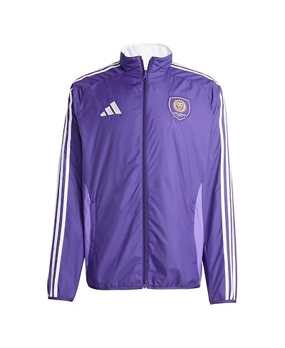 Adidas Men's Purple/White Orlando City Sc 2025 Anthem Reversible Full-Zip Jacket