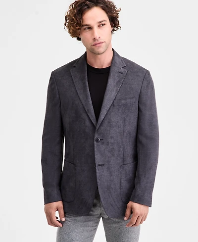 Michael Kors Men's Classic-Fit Stretch Melange Faux Suede Sport Coat