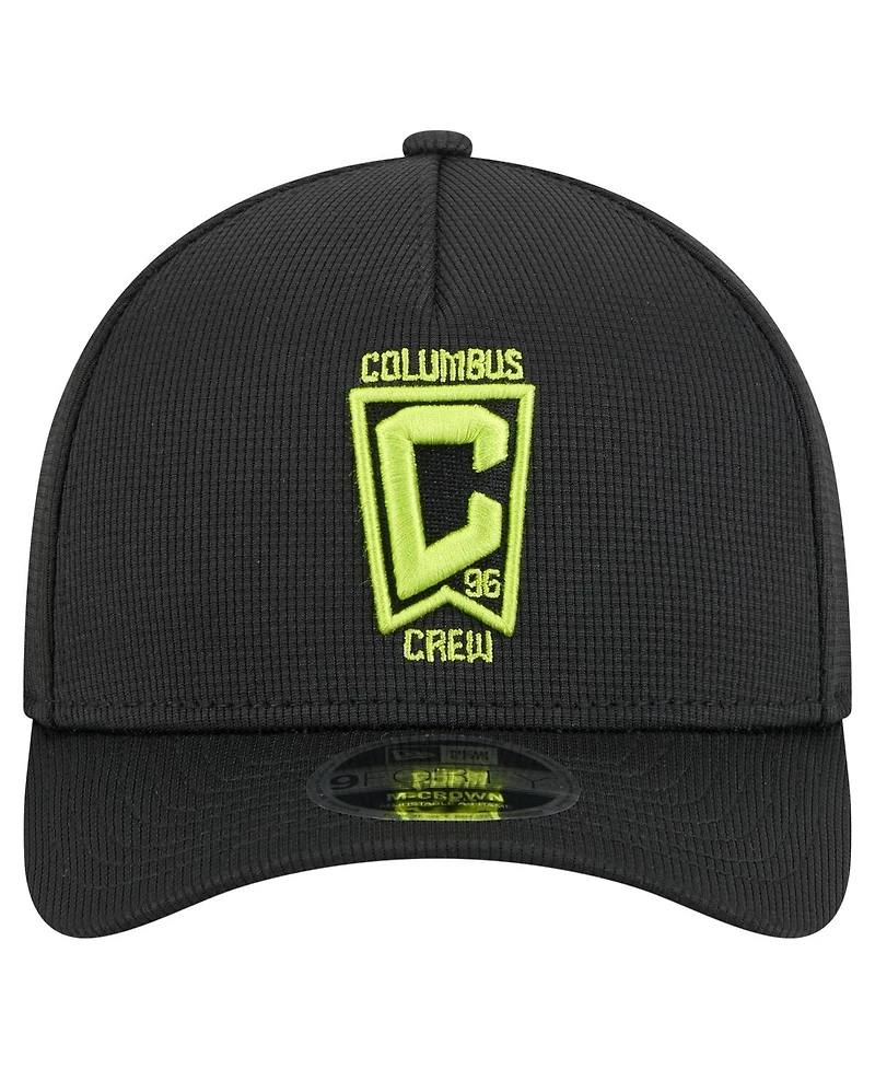 New Era Men's Black Columbus Crew 2025 Jersey Hook 9FORTY M-Crown Adjustable Hat