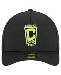 New Era Men's Black Columbus Crew 2025 Jersey Hook 9FORTY M-Crown Adjustable Hat