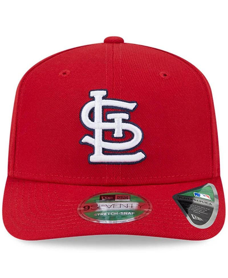 New Era Men's Red St. Louis Cardinals Player Replica 9SEVENTY Adjustable Hat