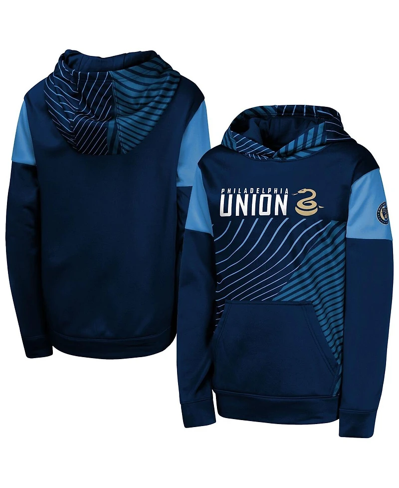 Outerstuff Big Boys and Girls Navy Philadelphia Union Unbeatable Pullover Hoodie