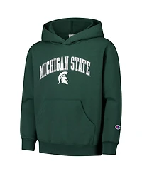 Champion Big Boys and Girls Green Michigan State Spartans Campus Pullover Hoodie