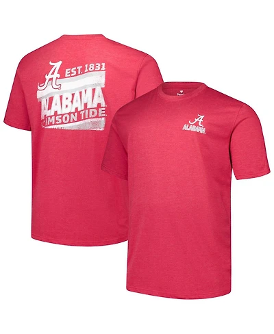 Fanatics Men's Crimson Alabama Tide Big Tall Ideal Faded T-Shirt