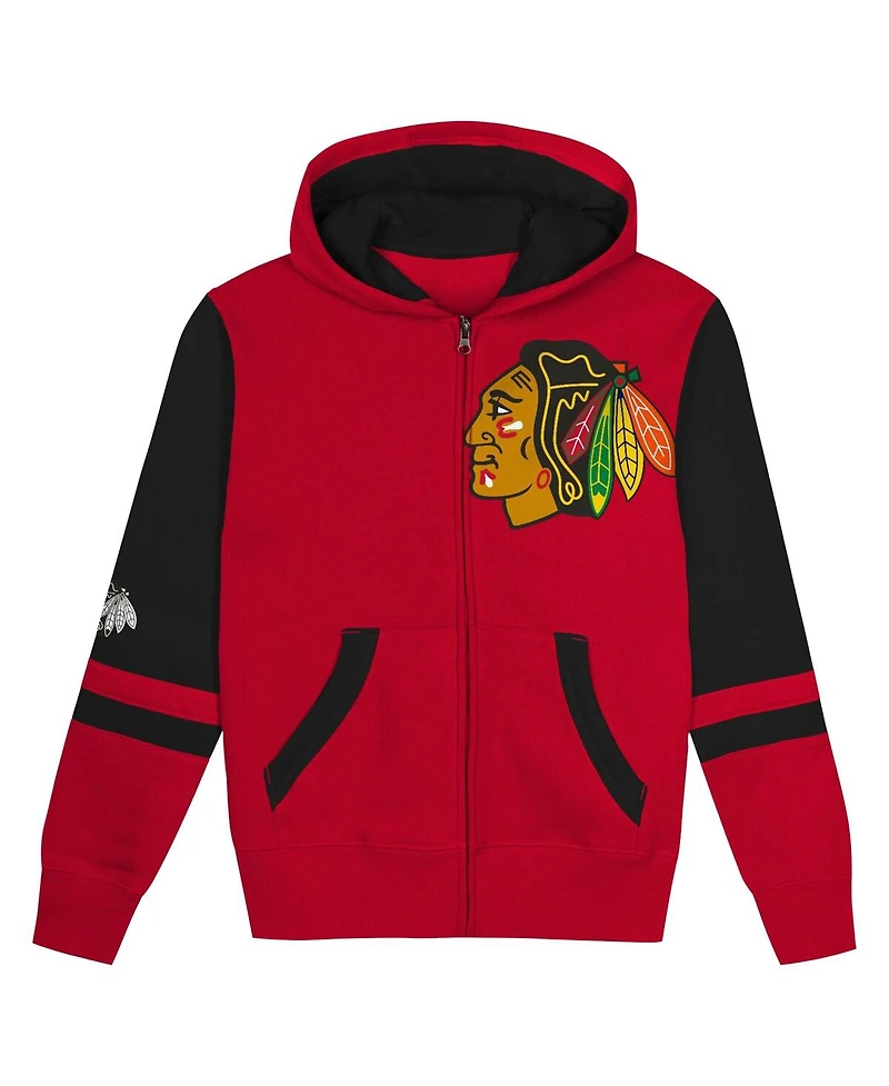 Outerstuff Preschool Red Chicago Blackhawks Face Off Full-Zip Hoodie