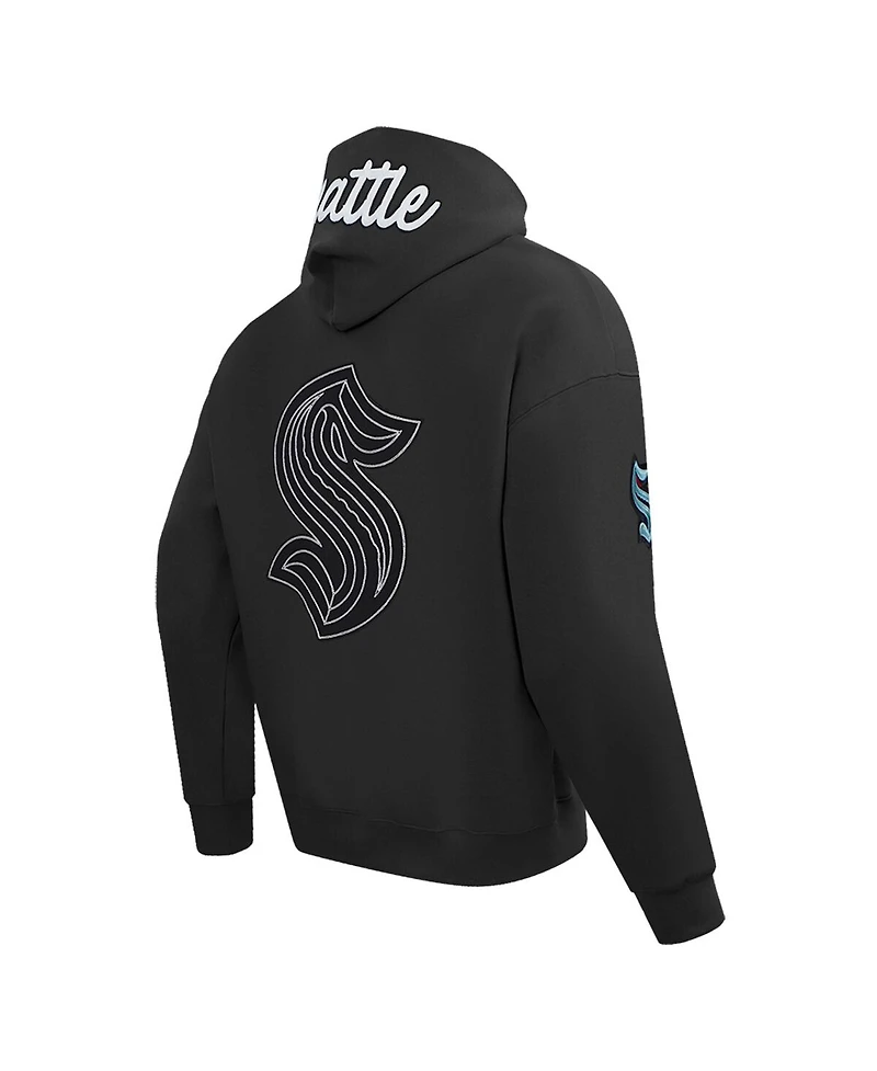 Pro Standard Men's Black Seattle Kraken Paint the City Pullover Hoodie