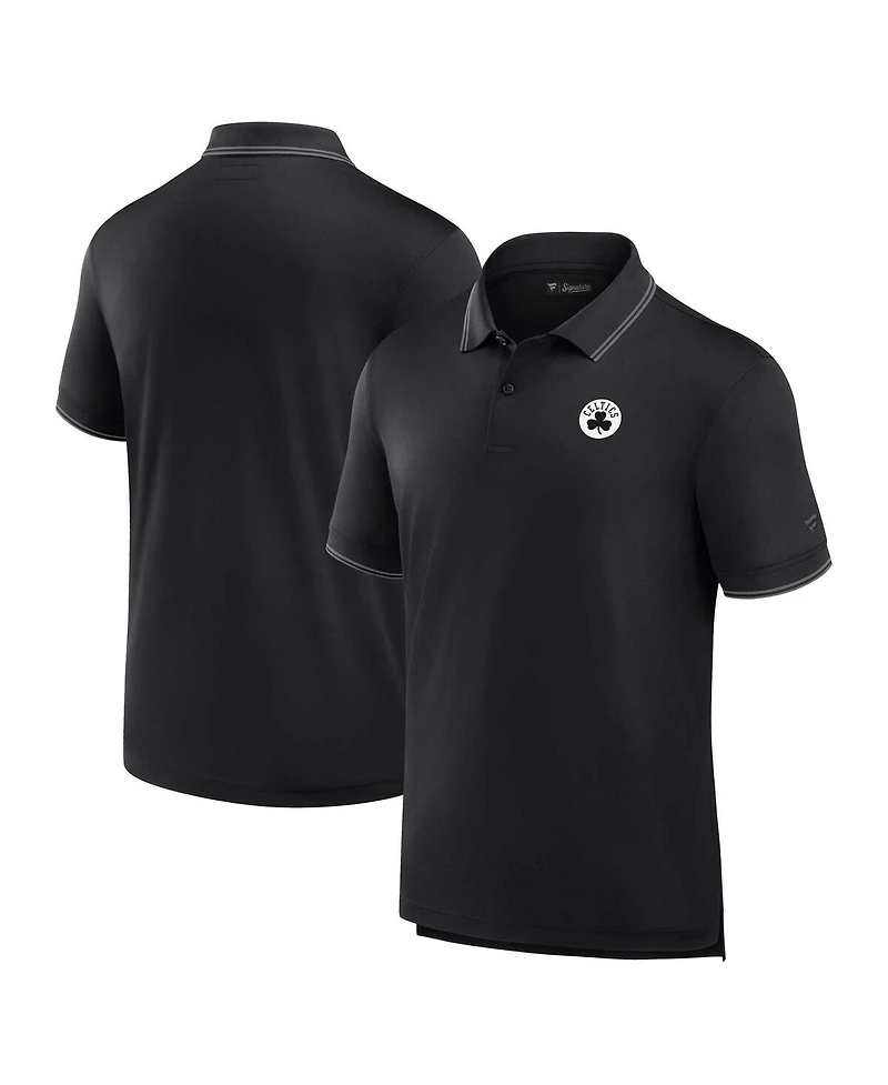 Fanatics Men's Black Boston Celtics Front Office Polo Shirt