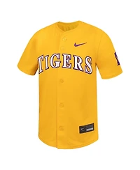 Nike Big Boys and Girls Gold Lsu Tigers Limited Baseball Jersey