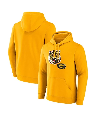 Fanatics Men's Gold Grambling Tigers Primary Logo Pullover Hoodie