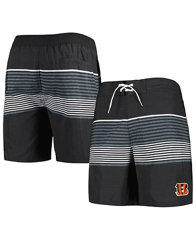 G-iii Sports by Carl Banks Men's Black Cincinnati Bengals Coastline Volley Swim Shorts