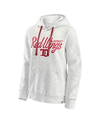 Fanatics Women's Oatmeal Detroit Red Wings True Classics Quilted Pullover Hoodie