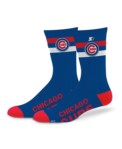 Starter Men's and Women's Chicago Cubs Team Color Two-Stripe Crew Socks