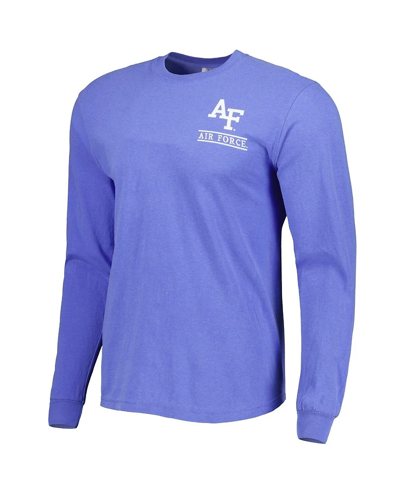 Image One Men's Royal Air Force Falcons Circle Campus Scene Long Sleeve T-Shirt