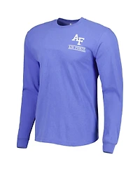 Image One Men's Royal Air Force Falcons Circle Campus Scene Long Sleeve T-Shirt