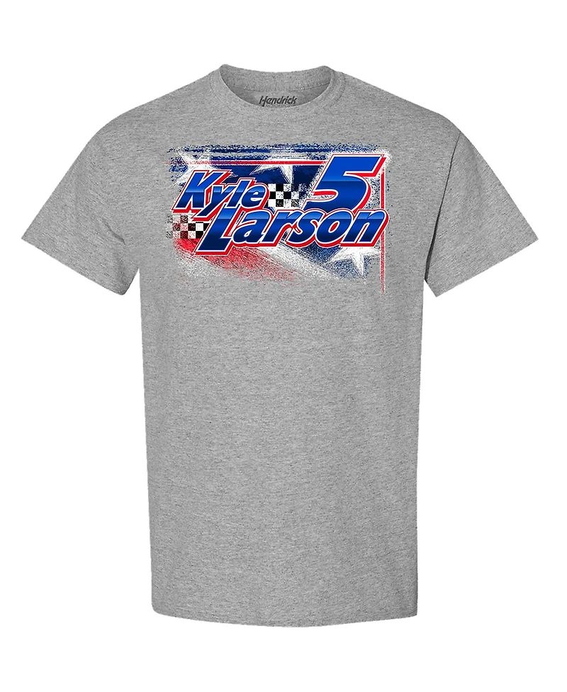 Hendrick Motorsports Team Collection Men's Heather Gray Kyle Larson T-Shirt