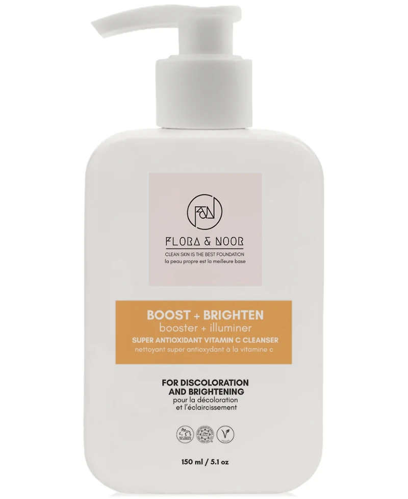 Flora & Noor Boost + Brighten Vitamin C Cleanser