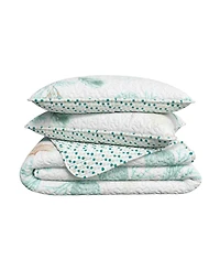 Linery & Co. Seashells & Stripes Microfiber Quilt Set With Shams