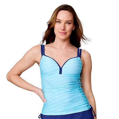 Free Country Women's Double Strap Tankini Top