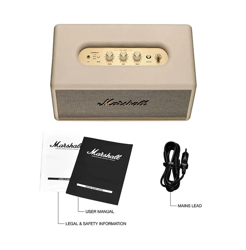 Stanmore Iii Bluetooth Speaker System - Cream