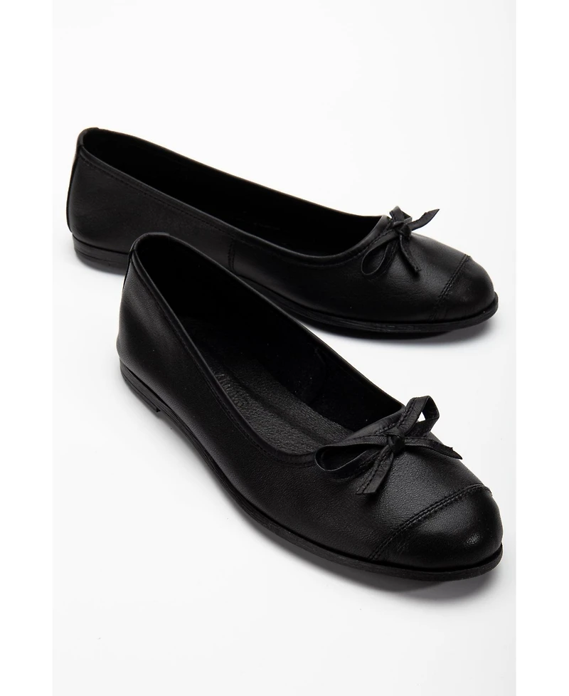 Brooklyn Leather Ballerina Flats