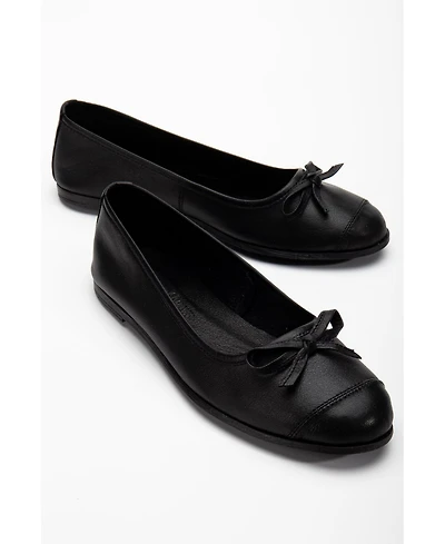 Brooklyn Leather Ballerina Flats