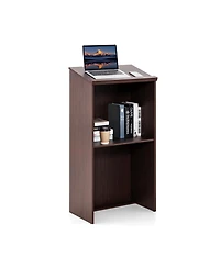 Wooden Floor Standing Podium Speaking Lectern