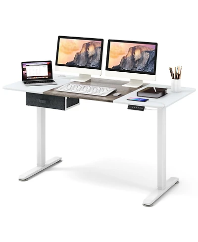 Height Adjustable Electric Standing Desk with Usb Charging Port