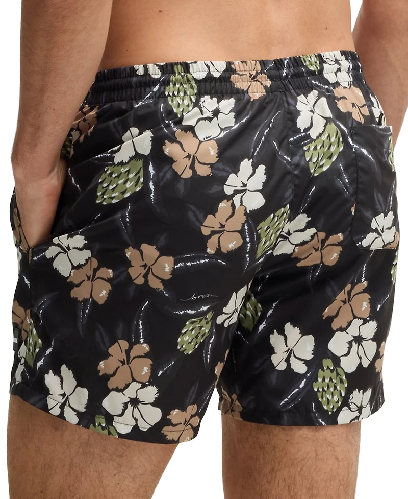 Boss by Hugo Men's Printed Quick-Drying Swim Shorts