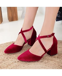 Dolly Low Block Heel Pumps