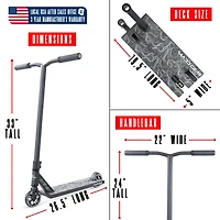 Pro Stunt Scooter for Kids and Teens Ages 8 - 12 – Lightweight Durable Trick Scooter – Madd Gear MG4