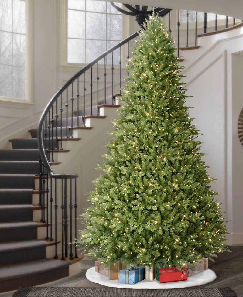 Puleo 10FT Pre-Lit Franklin Fir Artificial Christmas Tree