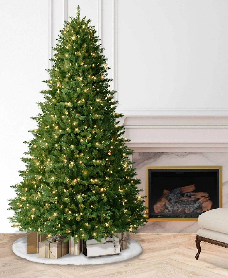 Puleo 7.5FT Pre-Lit Franklin Fir Artificial Christmas Tree