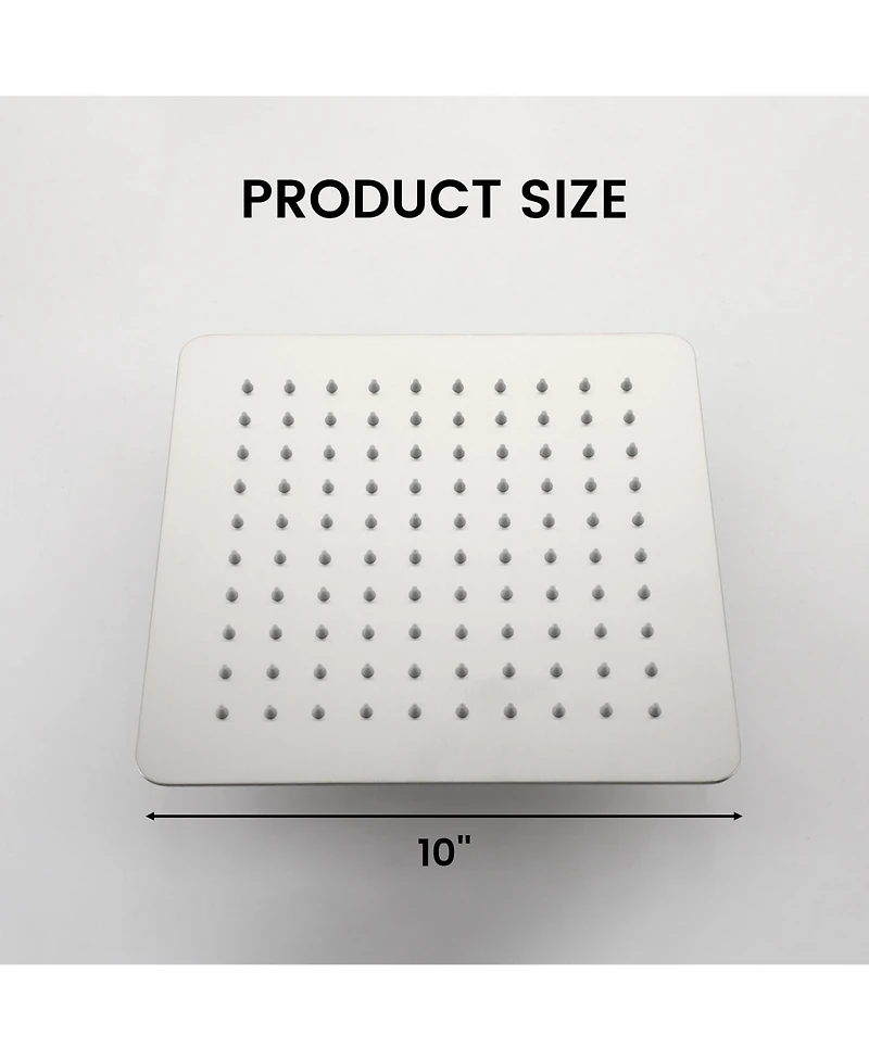 Inch Square 304 Stainless Steel Rain Shower Head