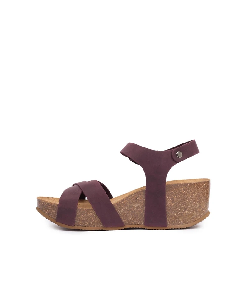 Crossover Wedge Sandal