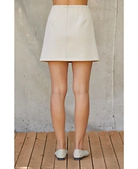 Crescent Women's Jinny Scuba Mini Skirt