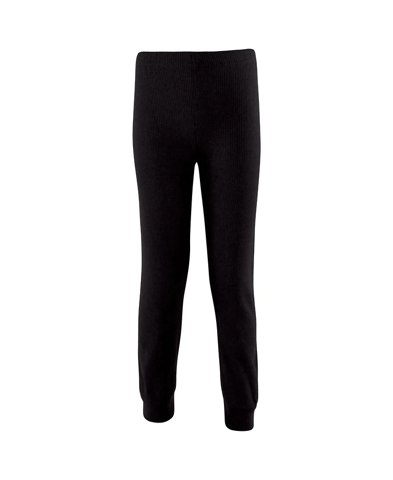Hudson Baby Boys Thermal Long Underwear 2pc Set, Black, 18-24 Months