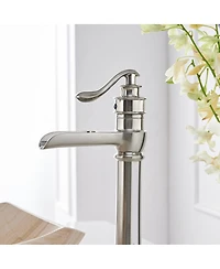 Waterfall Single Hole Single-Handle Vessel Bathroom Faucet