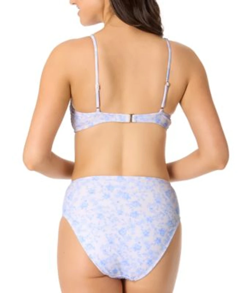 Salt Cove Juniors Smocked High Waist Swim Bottoms Macys Salt Tie Front Bikini Top Exclusively At Macys